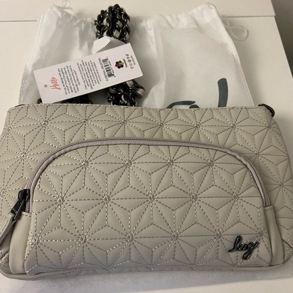 LUG Flyer satin VL in pebble - NWT
